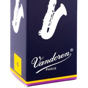 Vandoren SR224 Traditional Tenor Saxophone Reeds - Strength 4 (Box of 5)