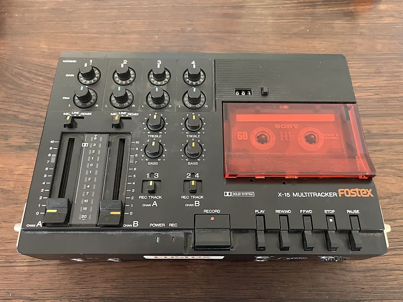 Fostex X15 4track cassette recorder Reverb