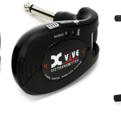 Xvive U2 Digital Wireless Guitar System - Black  Bundle with Gator Frameworks GFW-GTR-AMP - Combo Amp Stand image 1