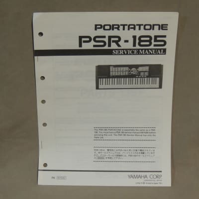 Yamaha PSR-185 Portatone Service Manual [Three Wave Music]