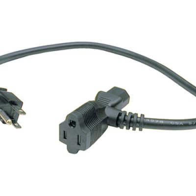 Hosa PWD-401 Power Cord Daisy Chain 1ft image 1