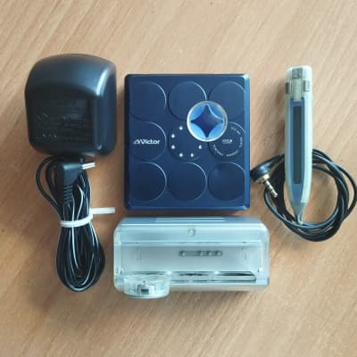 Victor Walkman Portable Mini Disc Player XM ZX5 blue good Working video test for sale