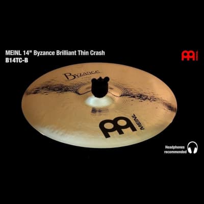 Meinl Byzance Brilliant Thin Crash Cymbal 14 image 2