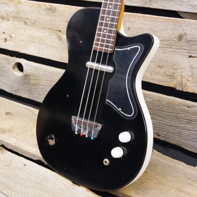 1964 Silvertone 1444 Danelectro Singlecut Bass with Case, Used image 3