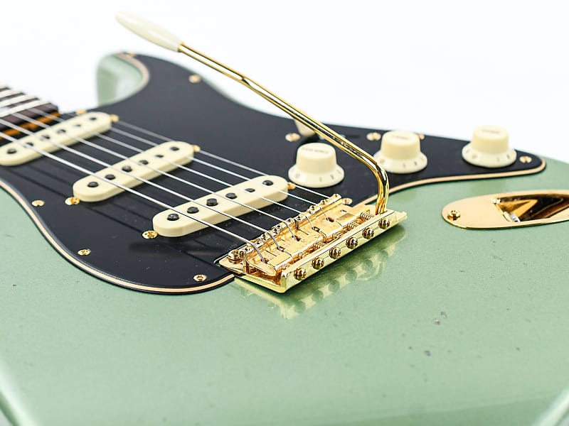 Fender Custom Shop B3 LTD 65 Dual Mag Stratocaster Journeyman/CC Aged Sage Green  Metallic | Reverb