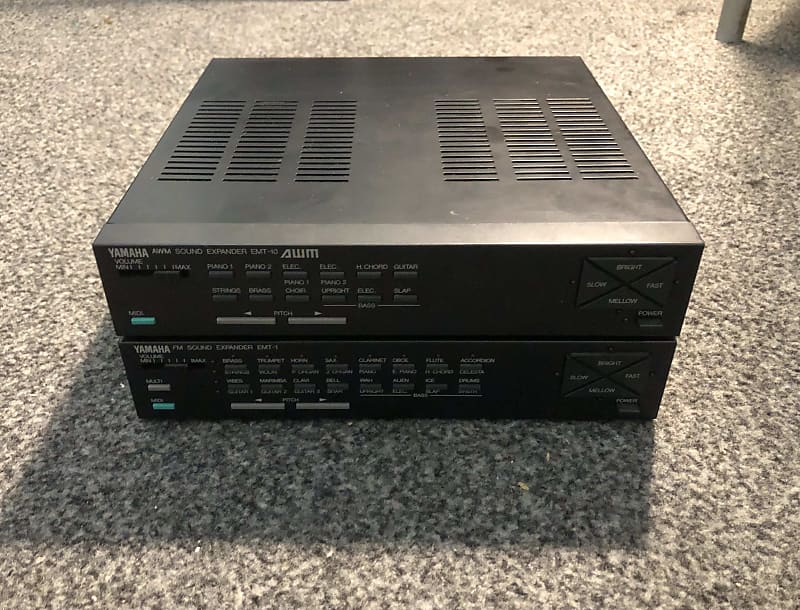 rare Yamaha half-rack series EMT-1 FM Expander Synth, EMT-10 | Reverb