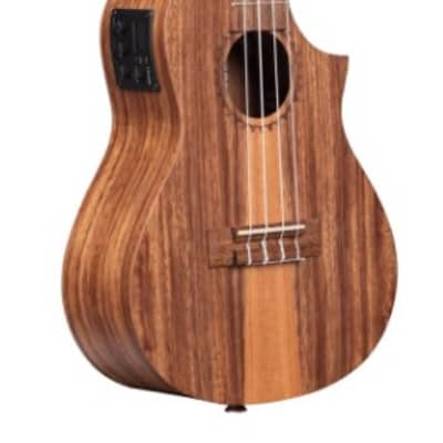 Kala Teak Tri-top Concert Ukulele With Cutaway & EQ KA-TK-C-CE