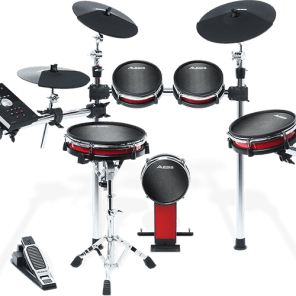 Alesis Crimson Mesh Electronic Drum Set 5 Piece Kit Reverb