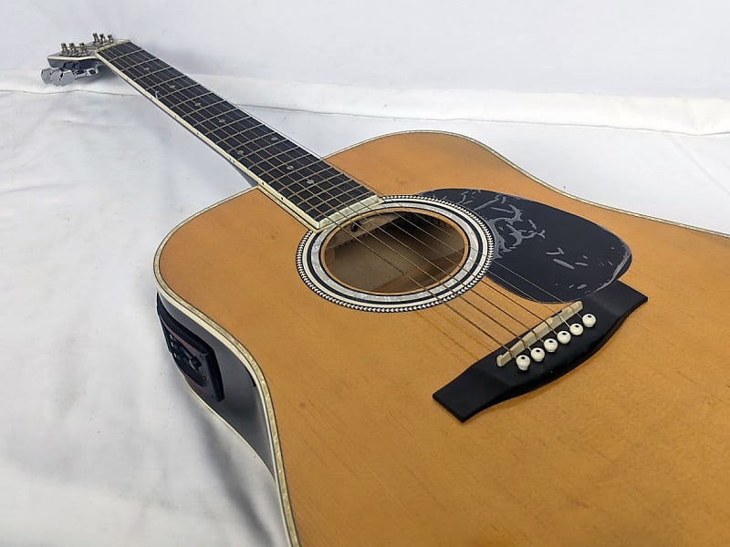 Esteban AL-100 Acoustic Electric Guitar American Legacy Natural Spruce Top image 1