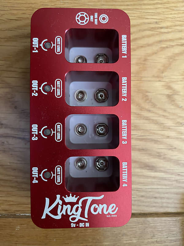 King Tone Guitar Battery box 2023 Red Reverb