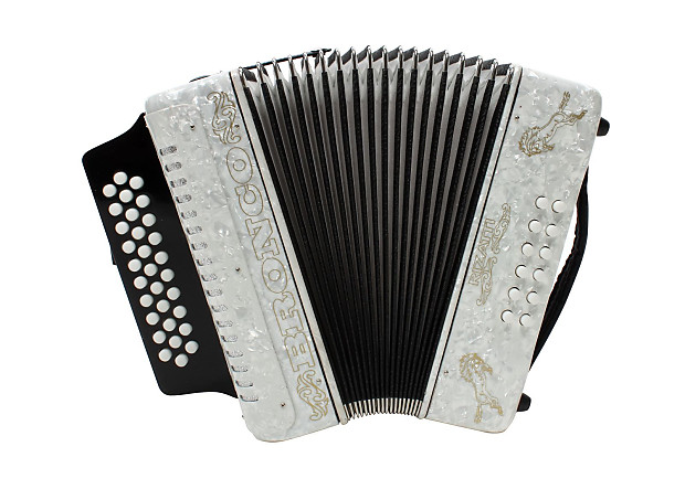 Rizatti Bronco RB31GW Diatonic Accordion White Key G C F