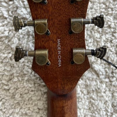 D'Angelico Premier Lexington Dreadnought Acoustic Electric Guitar Black Cherry image 6
