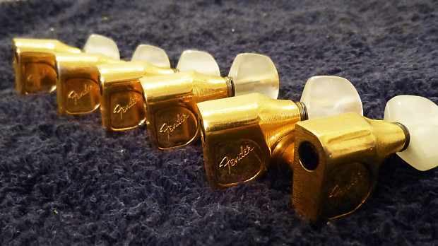Fender Schaller tuners for Gold Elite Stratocaster Telecaster USA COMPLETE Vintage set of 6