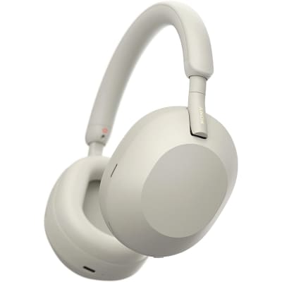 Sony WH-1000XM5 Wireless Industry Leading Noise Canceling Headphones, Silver image 3