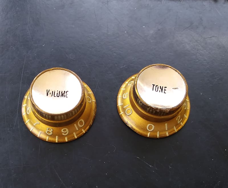 Gibson Gold Reflector Knobs 1960 S 1965 Gold Reverb