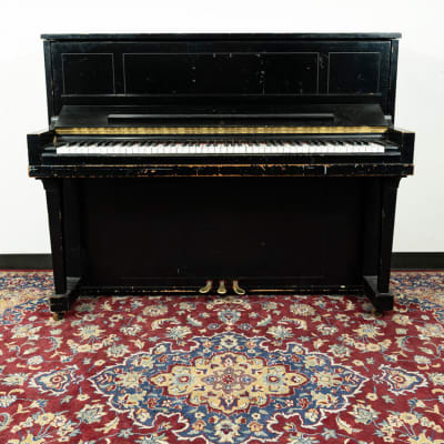 Steinway & Sons 1098 Studio Upright Piano | Satin Ebony | SN: 458170 | Used image 2