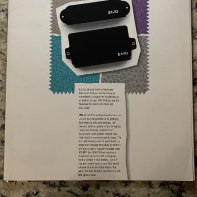 EMG Catalog Brochures Pickup Lines Vintage H 85 89 image 1
