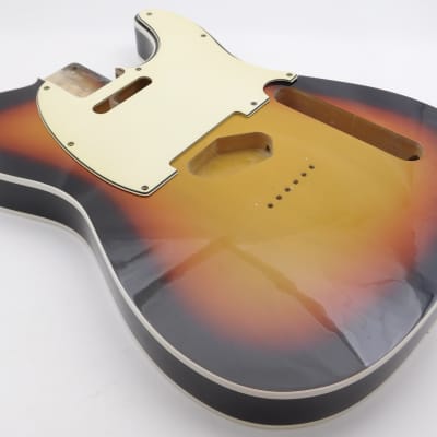 BloomDoom Nitro Lacquer Aged Relic 3 Tone Sunburst T-Style Vintage Custom Guitar Body image 3