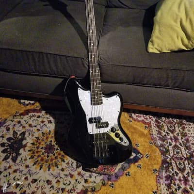Squier Jaguar bass 2015 - Black image 1