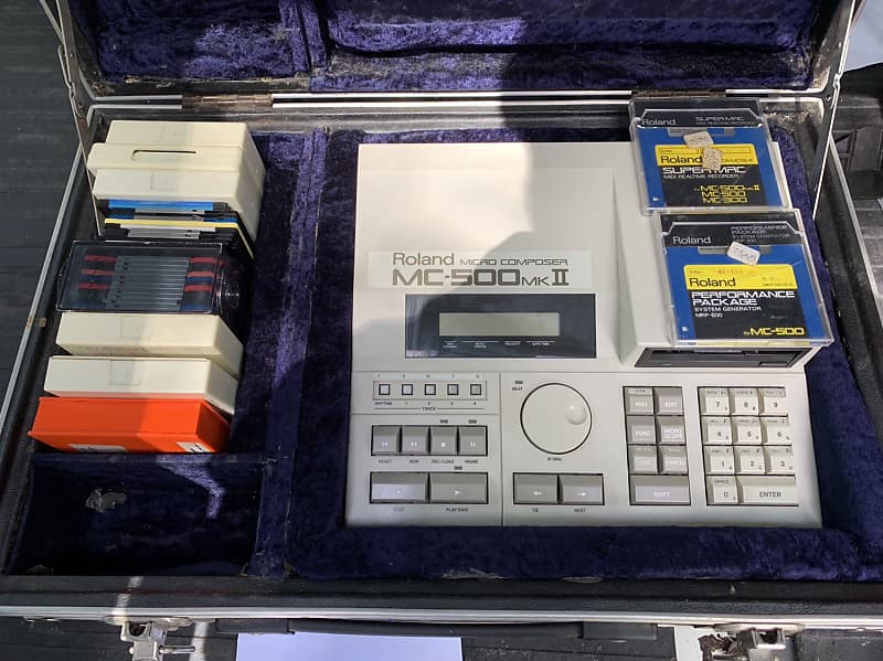 Roland MC-500 MKII w/ MRP-500 and Super MRC disks and spare