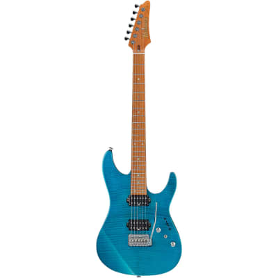 Ibanez Martin Miller Signature MM1 Electric Guitar - Transparent Aqua Blue image 1