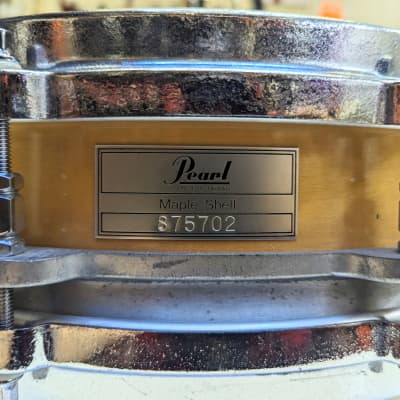1980s Pearl Taiwan 3.5 X 14" Free Floating Maple Shell Snare Drum - Looks Really Good - Sounds Great! image 2