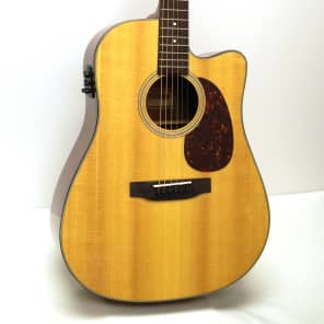 Sigma SD18CE Dreadnought Cutaway Acoustic-Electric Guitar - Natural image 1