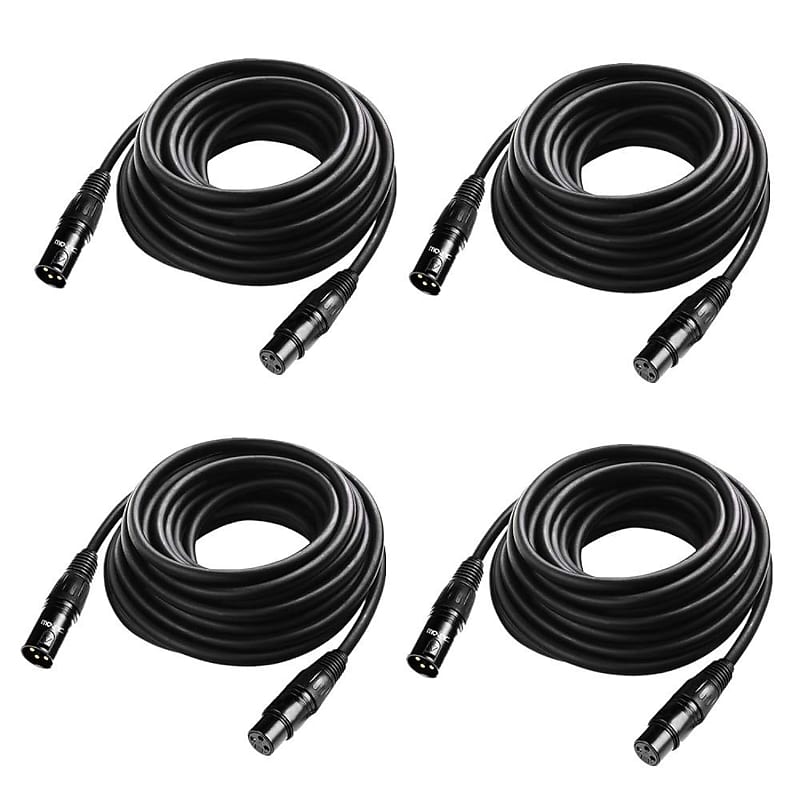 3-Pin Male to 4-Pin Male XLR Head Cable