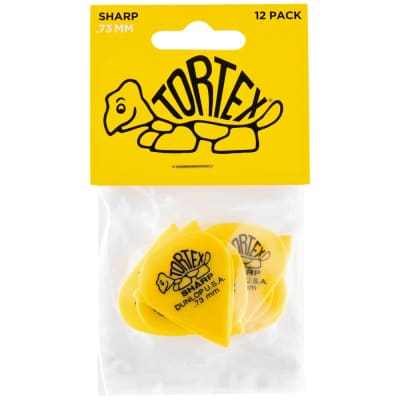 Dunlop Tortex Sharp Pick 12-Pack, 412P - .73 image 1