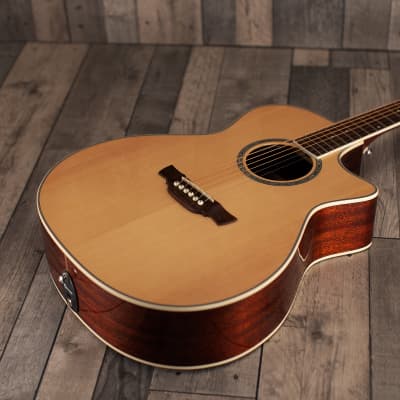 Crafter GAE-8 N Natural Electro Acoustic Guitar image 3