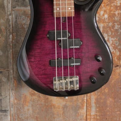 Fernandes Japan FRB-40 Revolver 4 String Bass, Purple Burst, Ships
