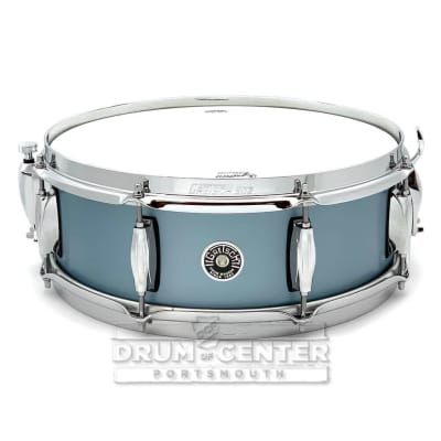 Gretsch Brooklyn Snare Drum 14x5 8-Lug Satin Ice Blue Metallic image 1