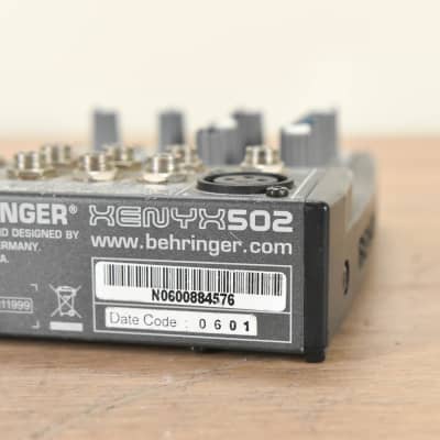 Behringer XENYX 502 5-Input 2-Bus Mixer (NO POWER SUPPLY) CG001BY image 5
