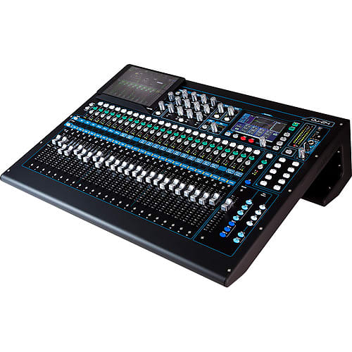 Allen & Heath AH-QU-24C 24 channel digital, 24 Mic/Line + 3 stereo, 100mm motorized faders, 20 mix outputs, 4 FX Engines, onboard 18 track recording, built in 32ch USB I/O, built in dSNAKE, Network port 5.5" Touch screen image 1