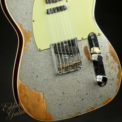 Fender Custom Shop 1960 Telecaster Custom Heavy Relic - Silver Sparkle image 6