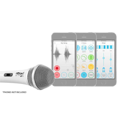 iRig Voice Handeld Portable Karaoke Microphone for Smartphones Tablets in White image 12