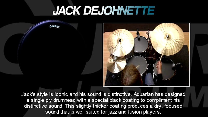 Aquarian Jack Dejohnette Drum Head 10" image 1