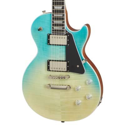 Epiphone Les Paul Modern Figured Electric Guitar (Caribbean Blue Fade) (Hollywood, CA) for sale
