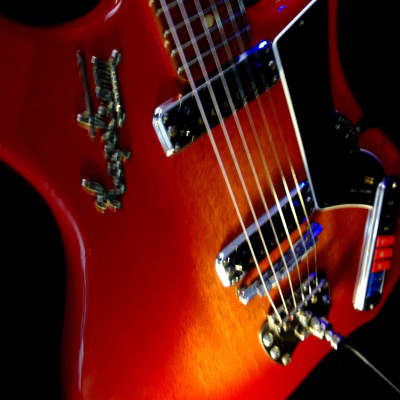 Hagstrom Impala 1965 Red Sunburst.  VINTAGE. Stylish Guitar Icon of the 1960s' s  RARE. image 24