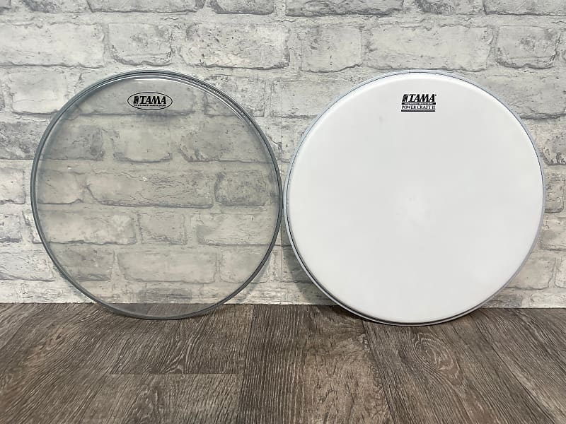 TAMA Power Craft II Coated & Resonant Drum Heads Skins Set Of Reverb