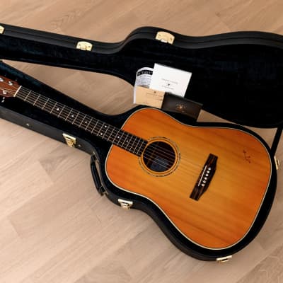 2017 K. Yairi LO-65 HB Dreadnought Acoustic Guitar Honey Burst Satin w/  Case & Tags | Reverb