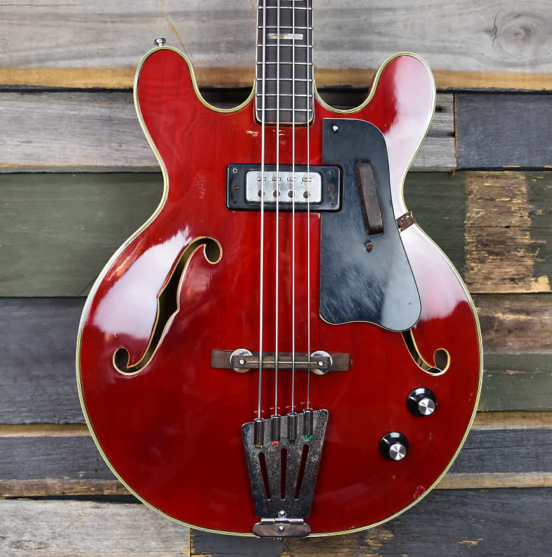 Greco グレコ Hollow Body ホローボディ Bass ベース Greco Hollowbody Bass 1960's | Reverb