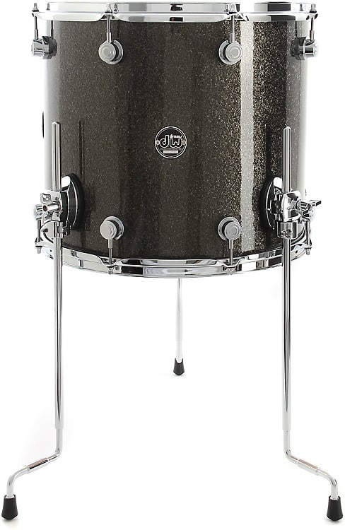 DW Performance Series Floor Tom - 14 x 16 inch - Pewter Sparkle FinishPly image 1