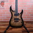 ESP USA Custom Shop Horizon-II Quilt Maple Top in See-Thru Black Sunburst 2024 w/OHSC