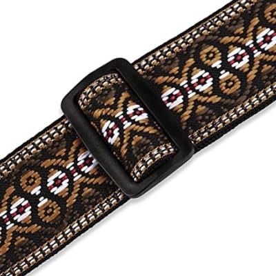 Levy's M8HT-20 2" Jacquard Weave Hootenanny 60's Style Guitar Strap image 3