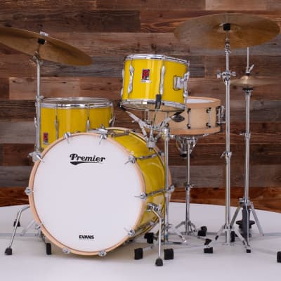 PREMIER RESONATOR 3 PIECE DRUM KIT, DECO YELLOW, (PRE-LOVED) | Reverb