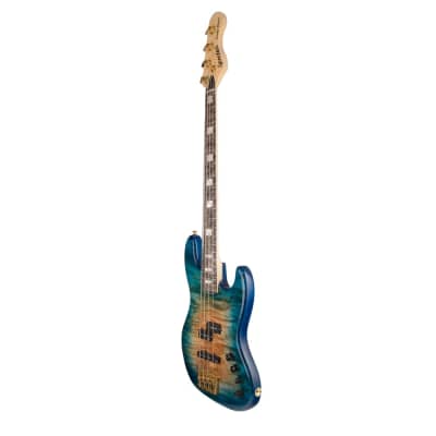 Spector USA Custom Coda4 Deluxe Bass Guitar - Desert Island Gloss - CHUCKSCLUSIVE - #154 - Display Model, Mint image 3