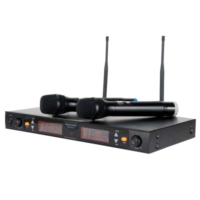 American Audio WM-219 2-channel UHF Wireless Vocal Microphone System image 1