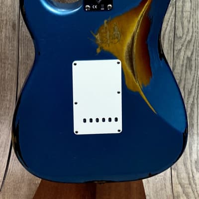 Fender Custom Shop 2020 NAMM Limited Edition Roasted Poblano Strat Heavy Relic Faded Aged Lake Placid Blue/3TSB w/case image 11
