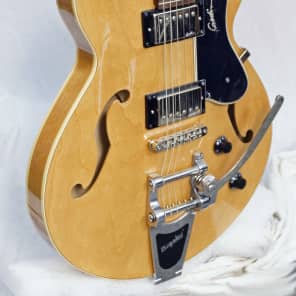 Godin Montreal Premiere HG w/Bigsby Gorgeous Graining Natural Finish 2 buckers image 4